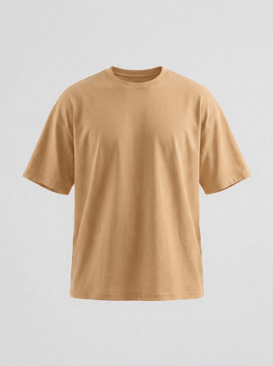 Beige Oversize T-Shirt - Awara Bacha