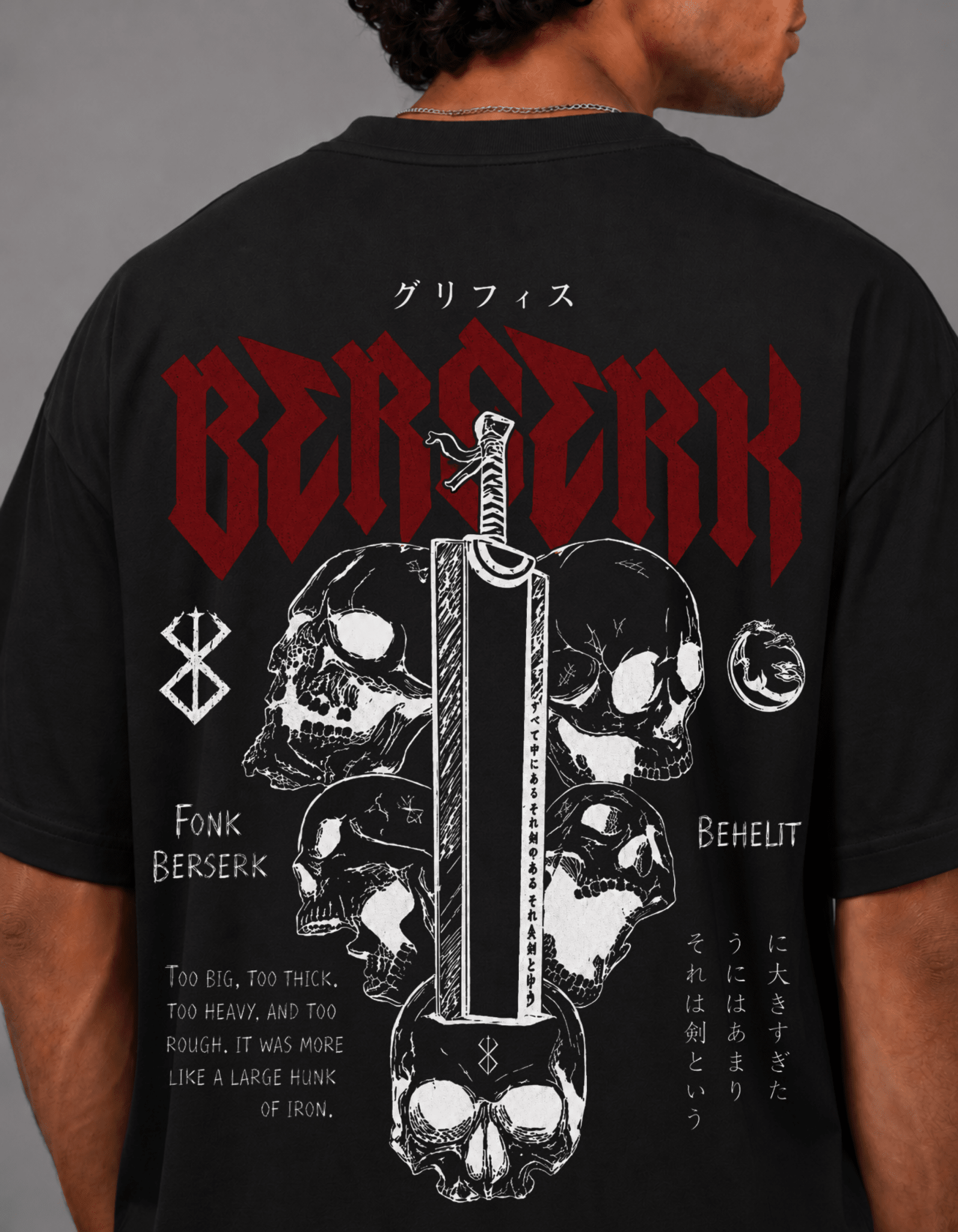 Berserk Oversized T-Shirt - Awara Bacha