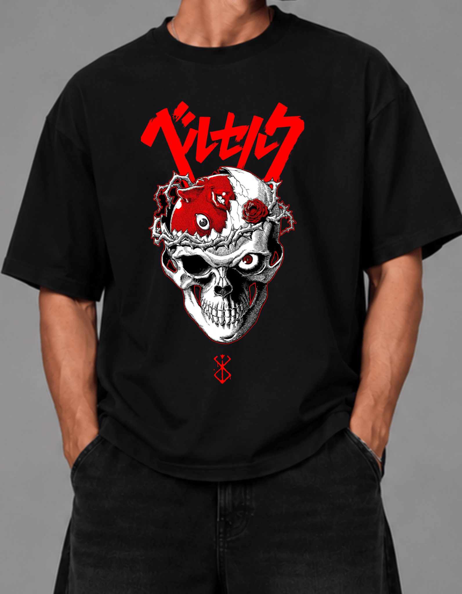 Berserk streetwear Oversized T-Shirt - Awara Bacha