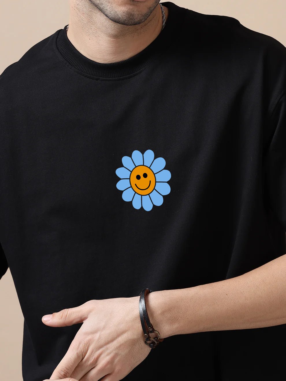 Better Together Black Oversize T-Shirt - Awara Bacha