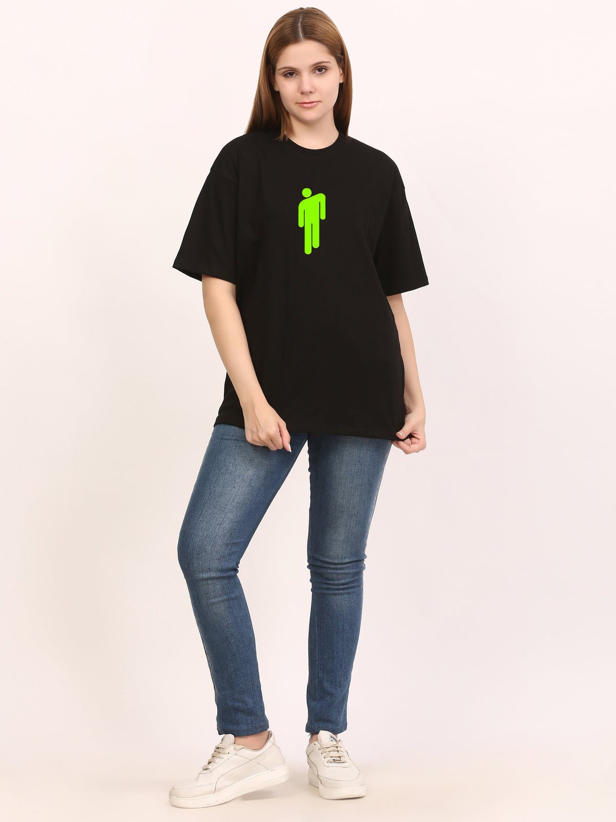 Billie Eilish Black Oversize T-Shirt - Awara Bacha