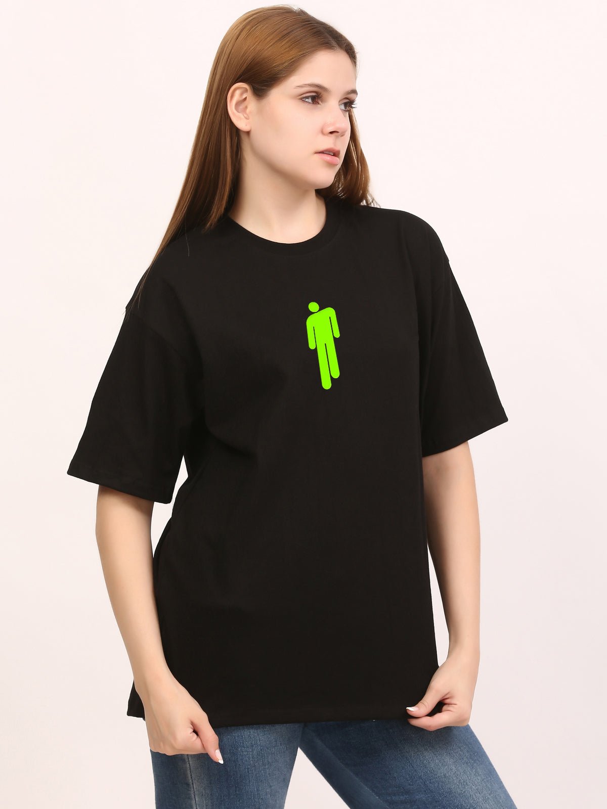 Billie Eilish Black Oversize T-Shirt - Awara Bacha