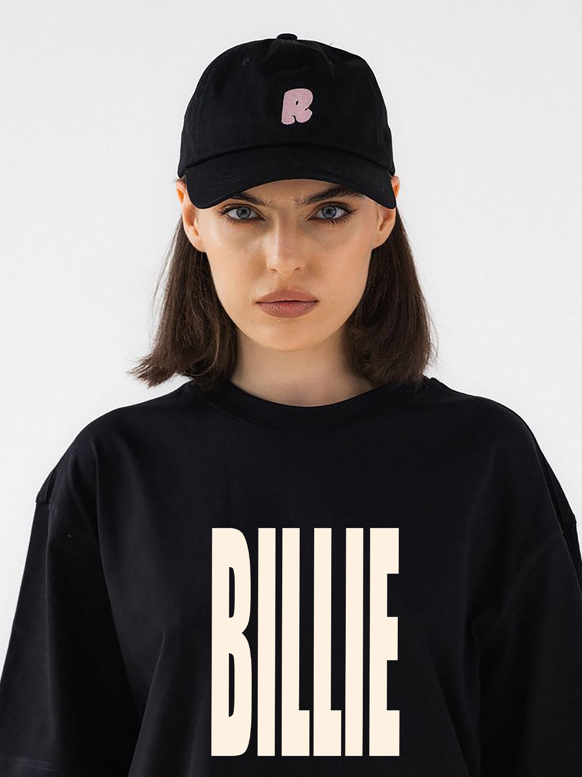 Billie Elish Oversize Black T-Shirt - Awara Bacha