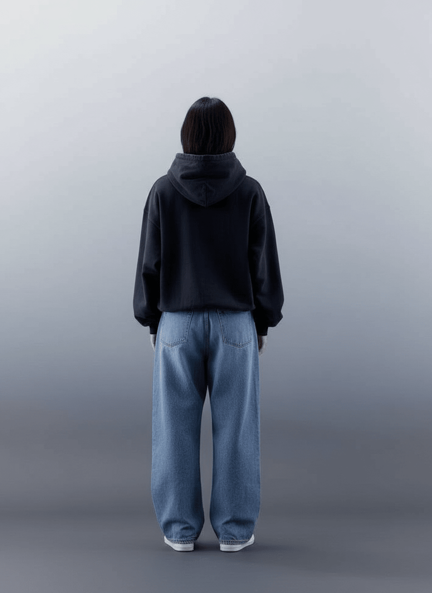 Black Oversize Hoodie - Awara Bacha