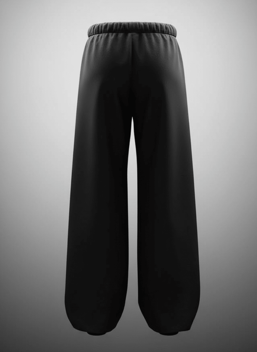 Black plain sweatpants - Awara Bacha