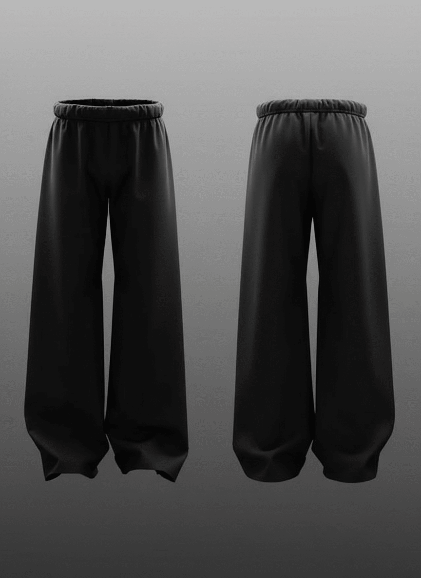 Black plain sweatpants - Awara Bacha
