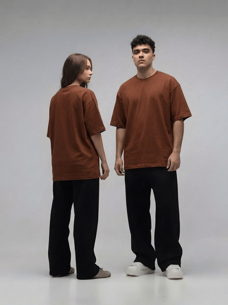 Brown Oversize T-Shirt - Awara Bacha