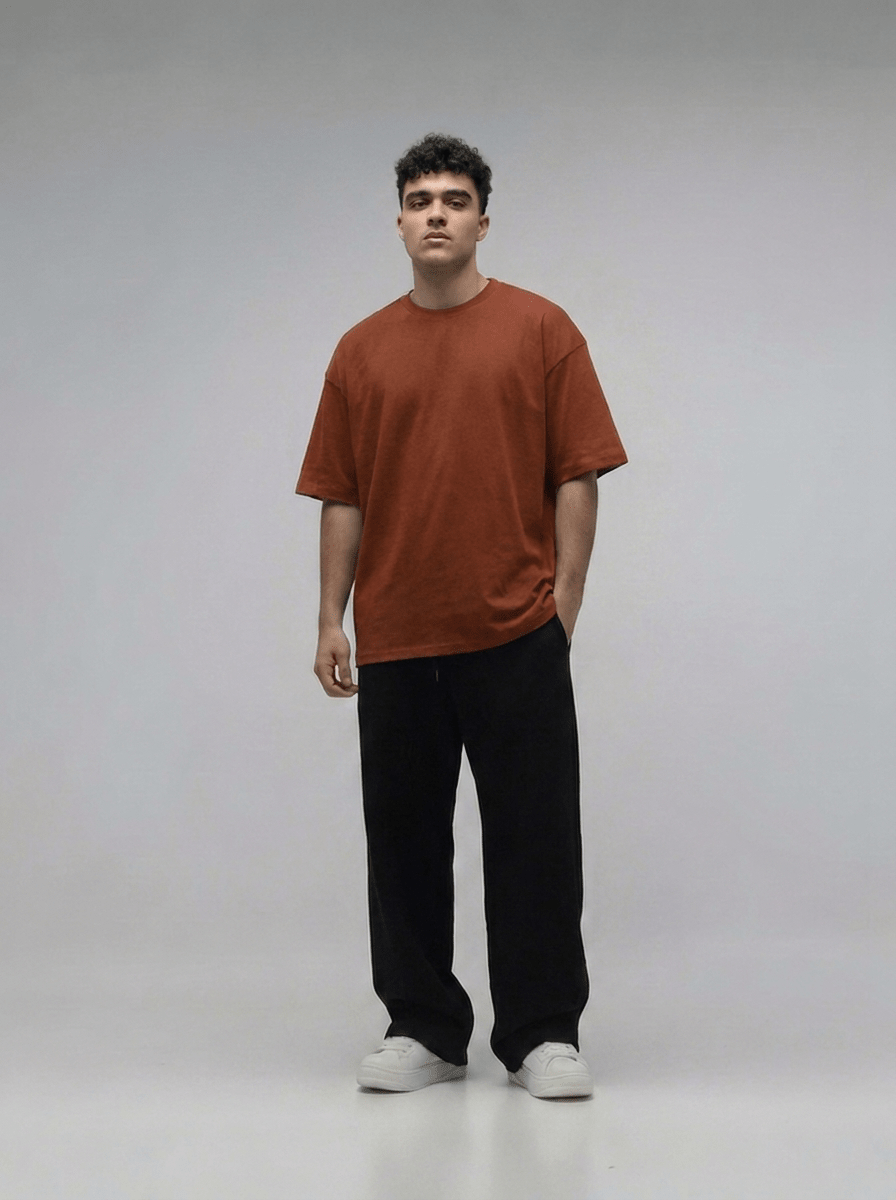 Brown Oversize T-Shirt - Awara Bacha