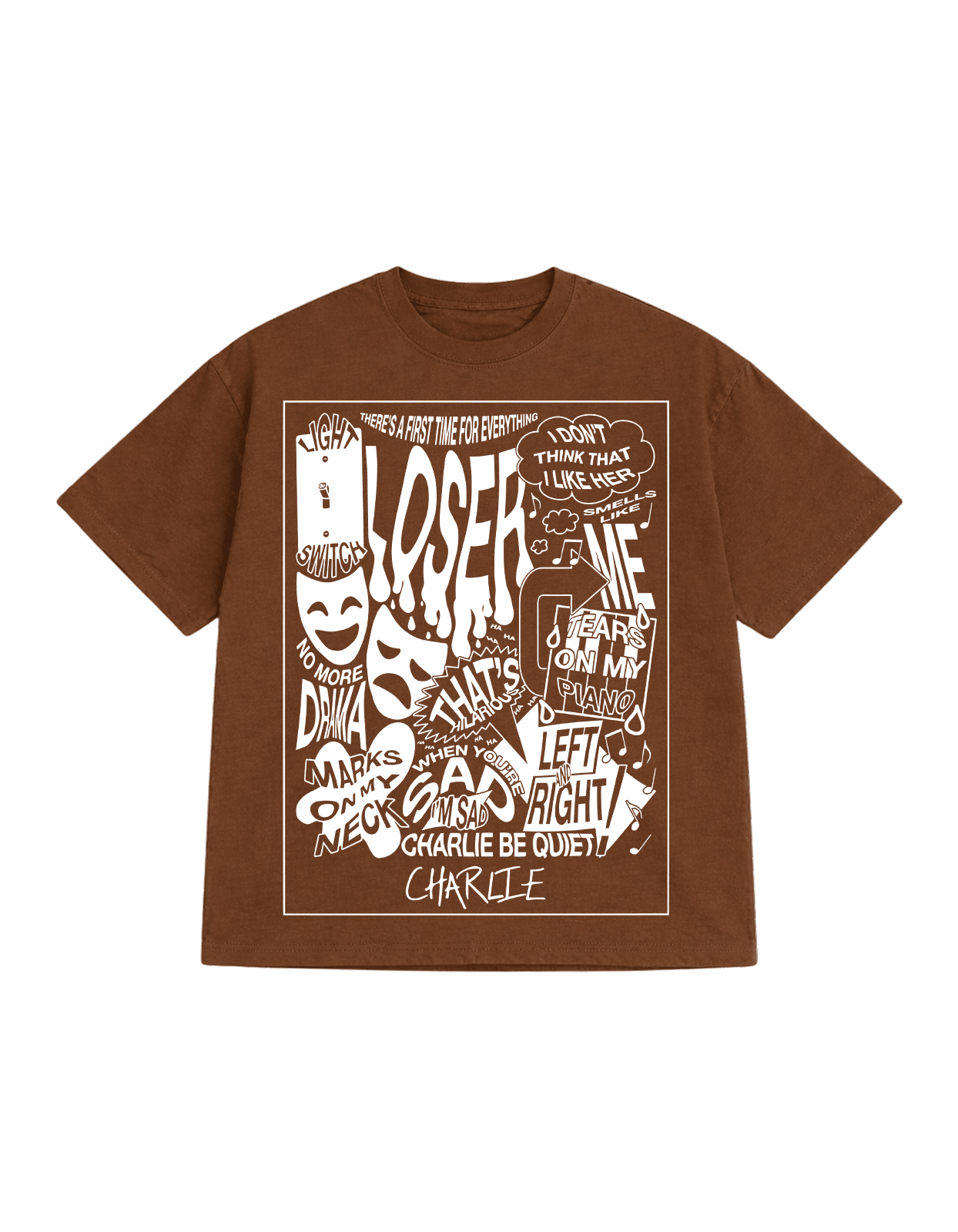 Charlie Puth oversize t-shirt - Awara Bacha