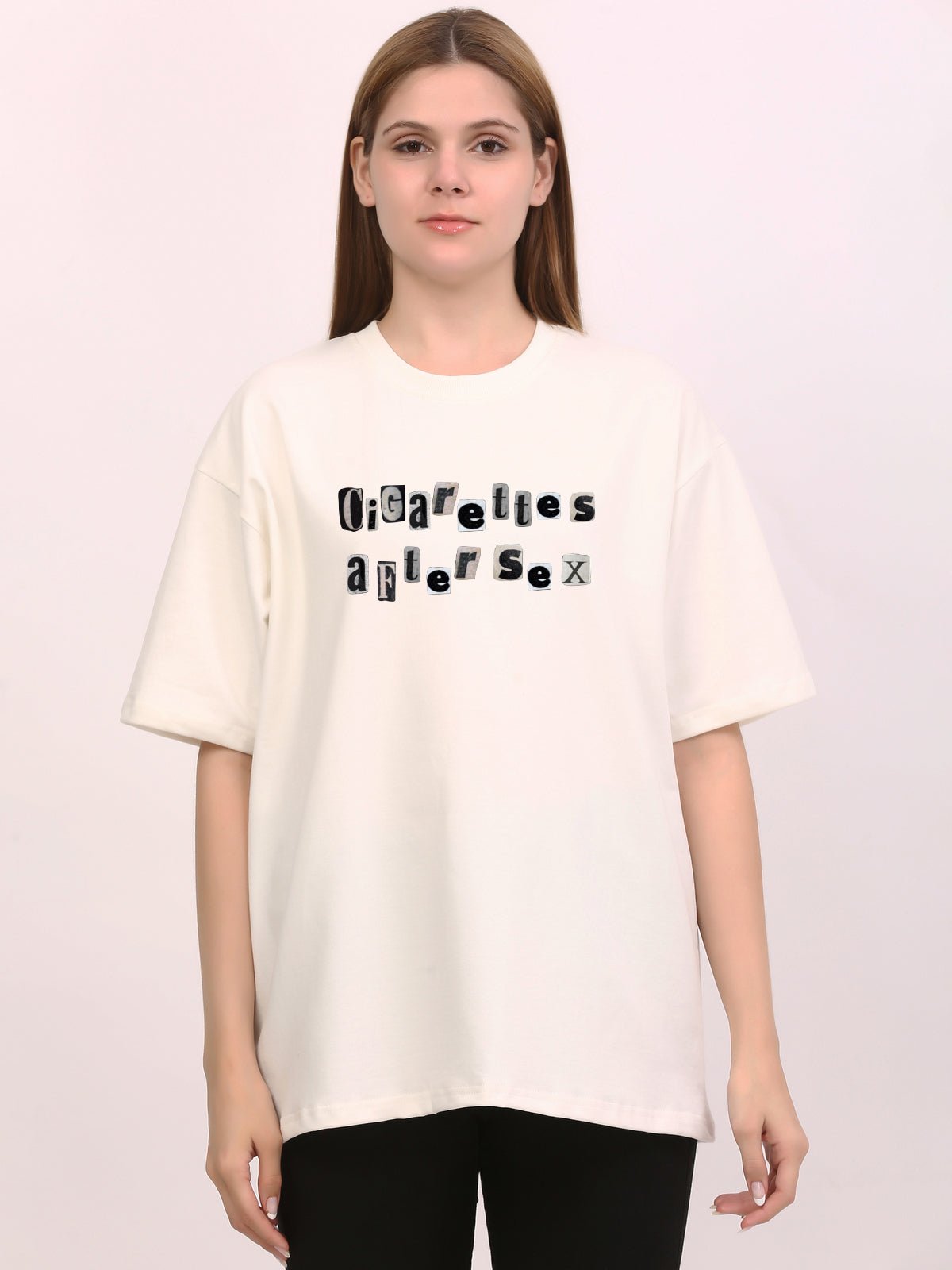Cigarettes After Sex Off - White Oversize T-Shirt - Awara Bacha