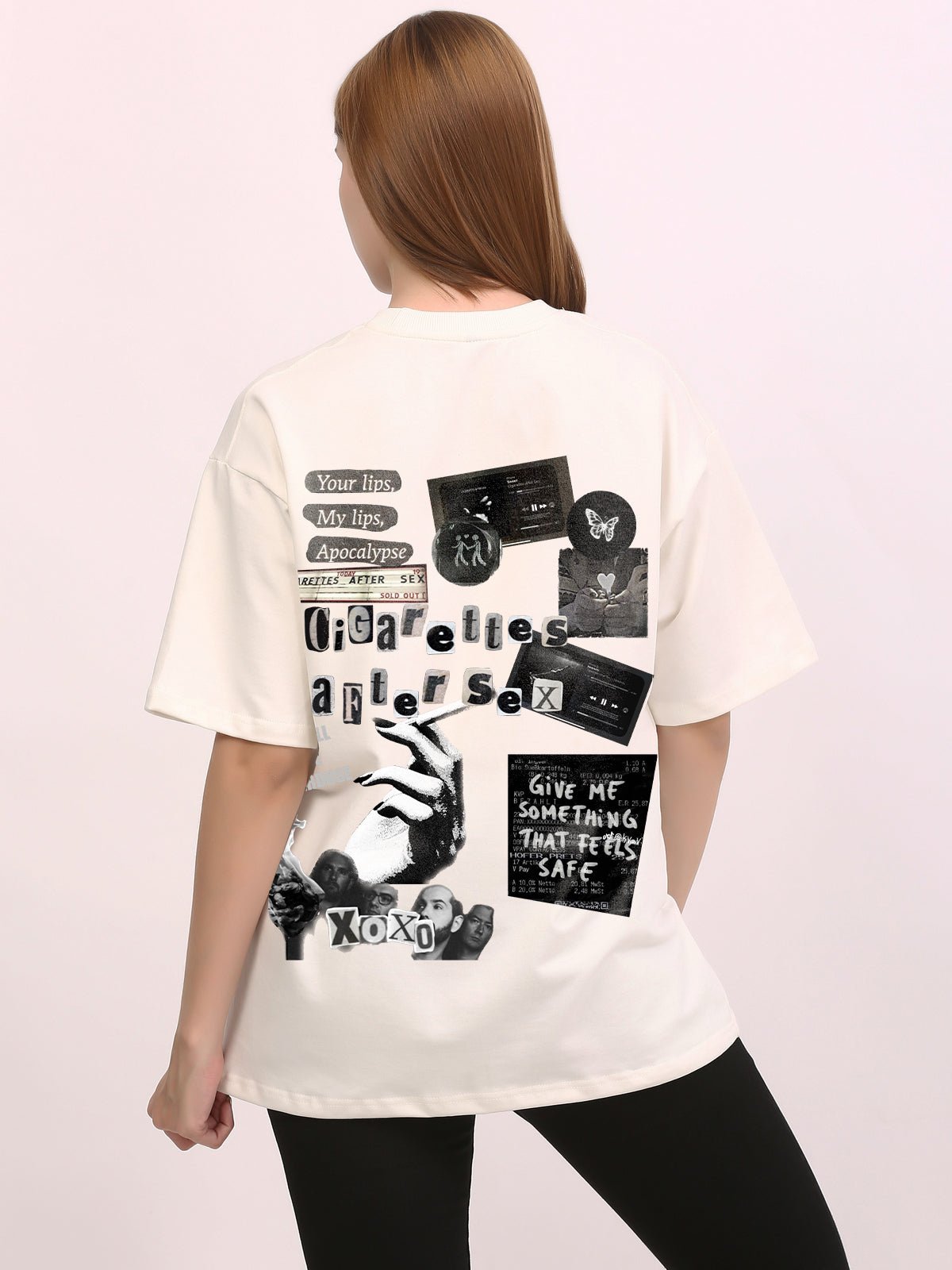 Cigarettes After Sex Off - White Oversize T-Shirt - Awara Bacha