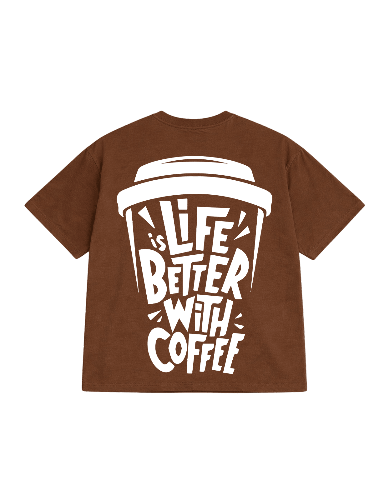 Coffee modern oversize t-shirt - Awara Bacha