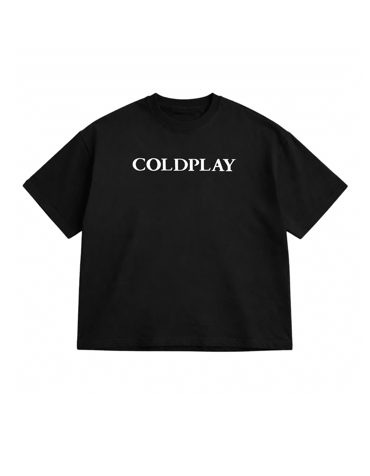 Coldplay Band Music Black Oversize T-Shirt - Awara Bacha
