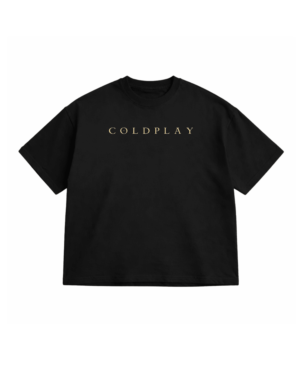 Coldplay Black Oversize T-Shirt - Awara Bacha