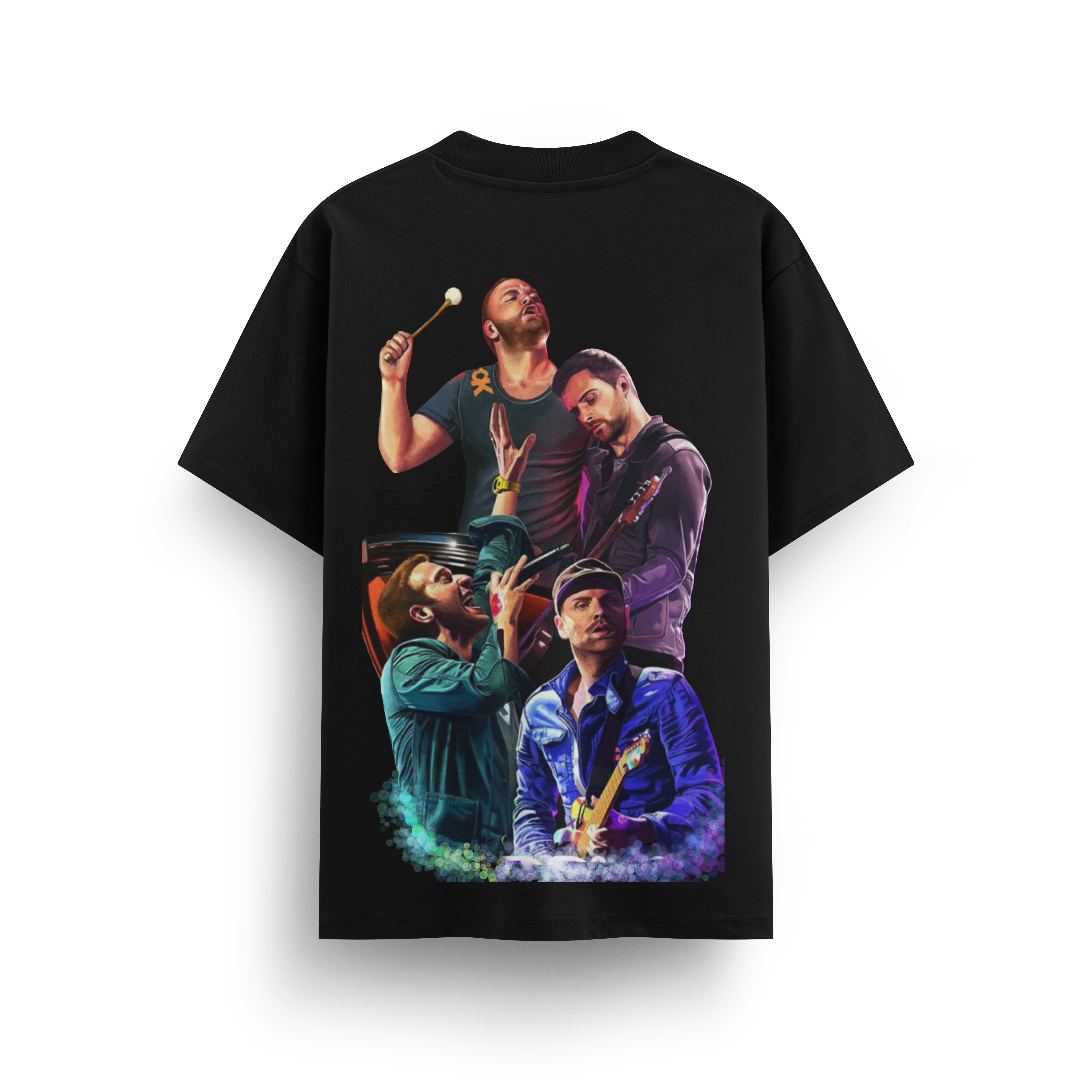 Coldplay Canvas Black Oversize T-Shirt