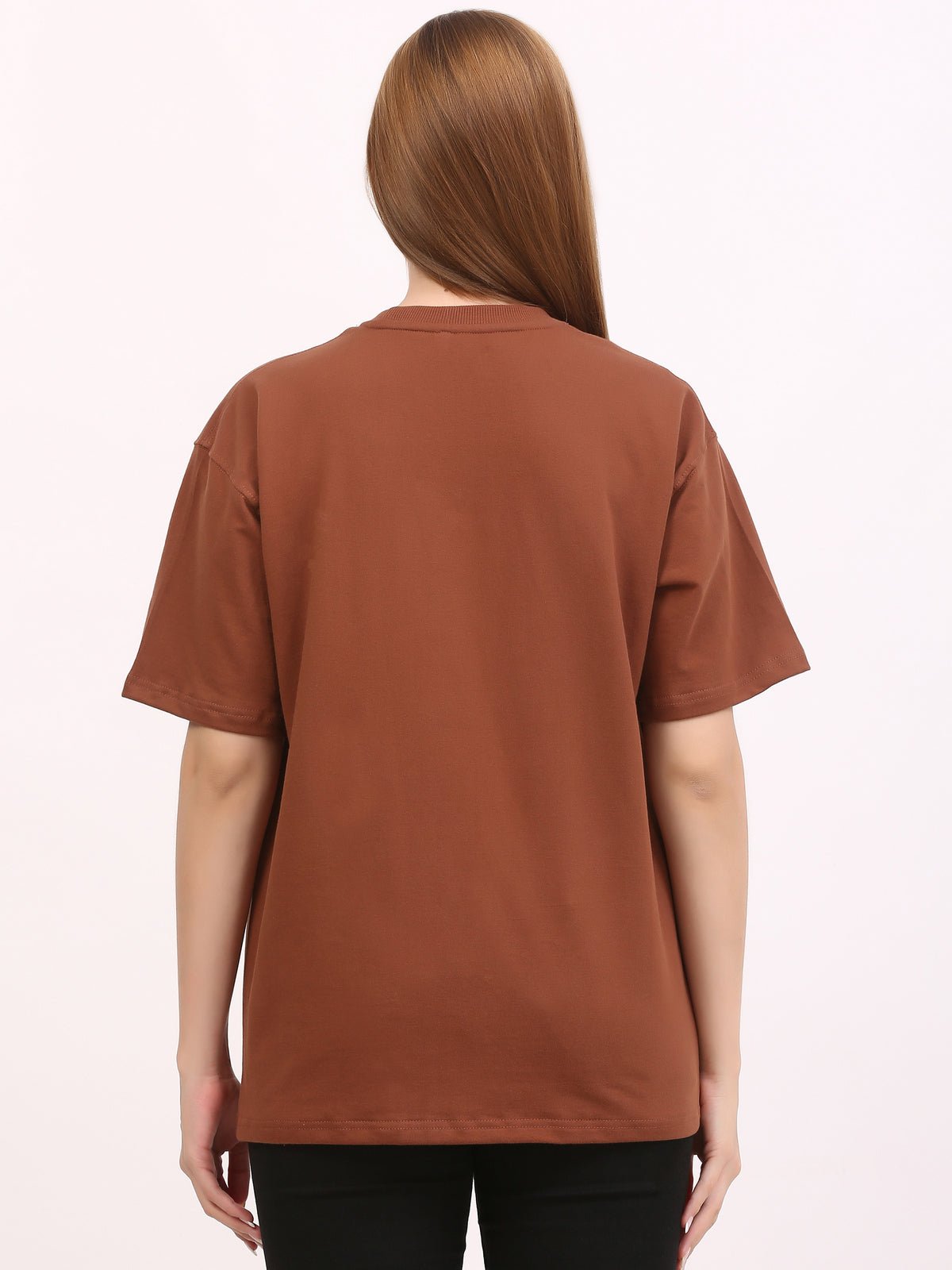 Dog Lovers Brown Oversize T-Shirt - Awara Bacha