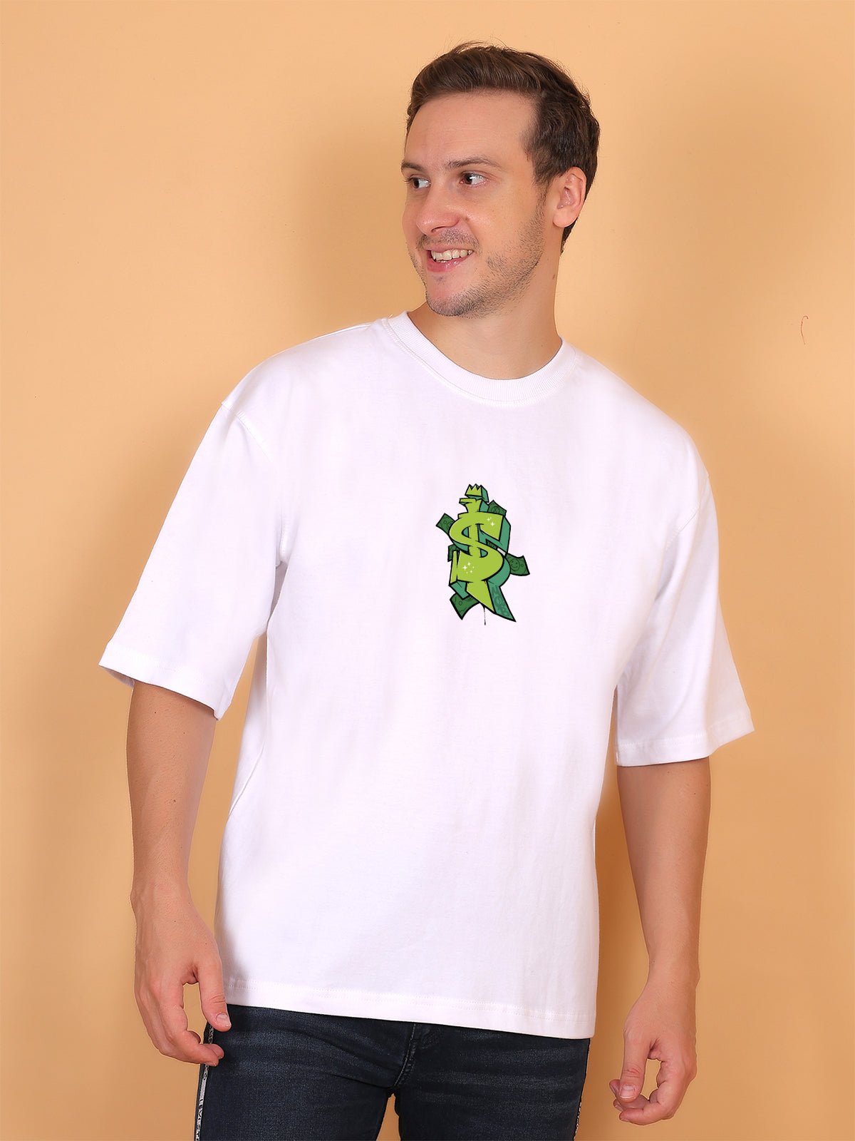Doodle Honey Singh Off - White Oversize T-Shirt - Awara Bacha