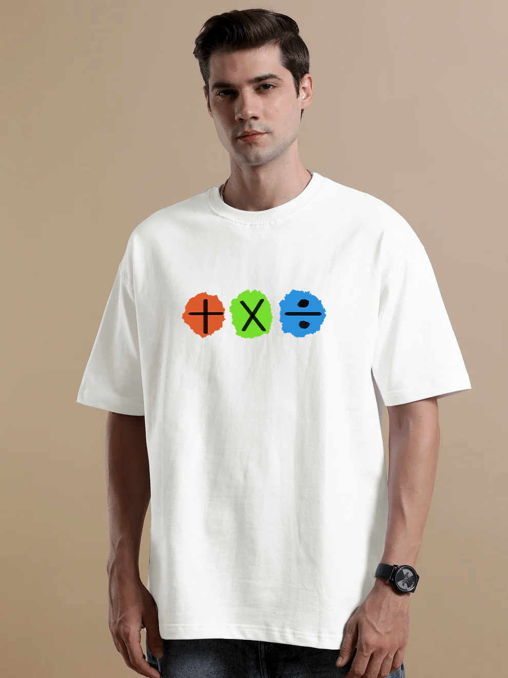 Ed Sheeran Album Off - White Oversize T-Shirt - Awara Bacha