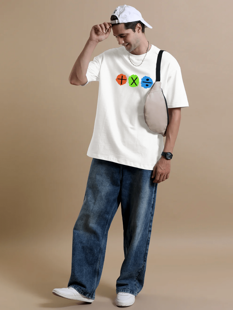 Ed Sheeran Album Off - White Oversize T-Shirt - Awara Bacha