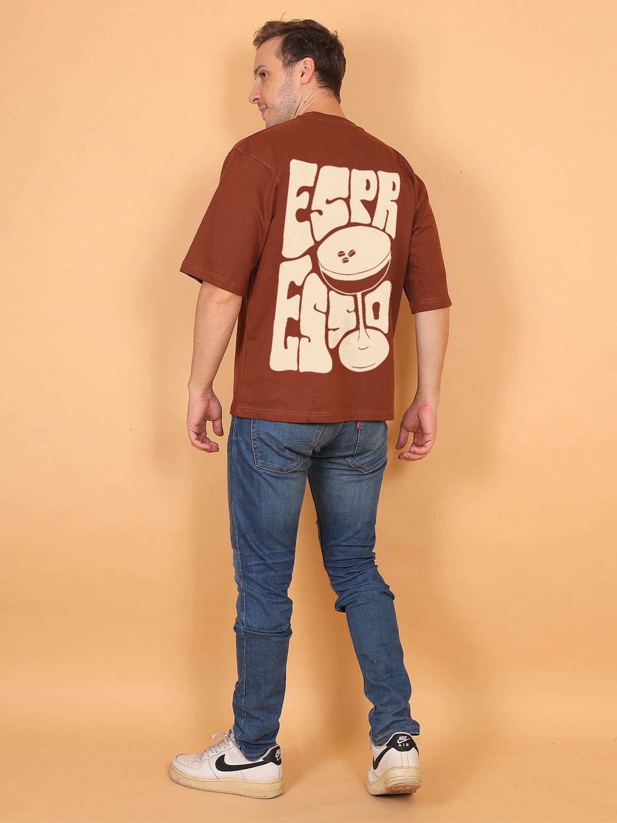 Espresso Coffee Oversize T-Shirt - Awara Bacha