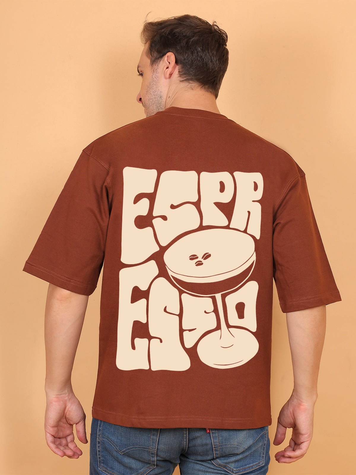 Espresso Coffee Oversize T-Shirt - Awara Bacha