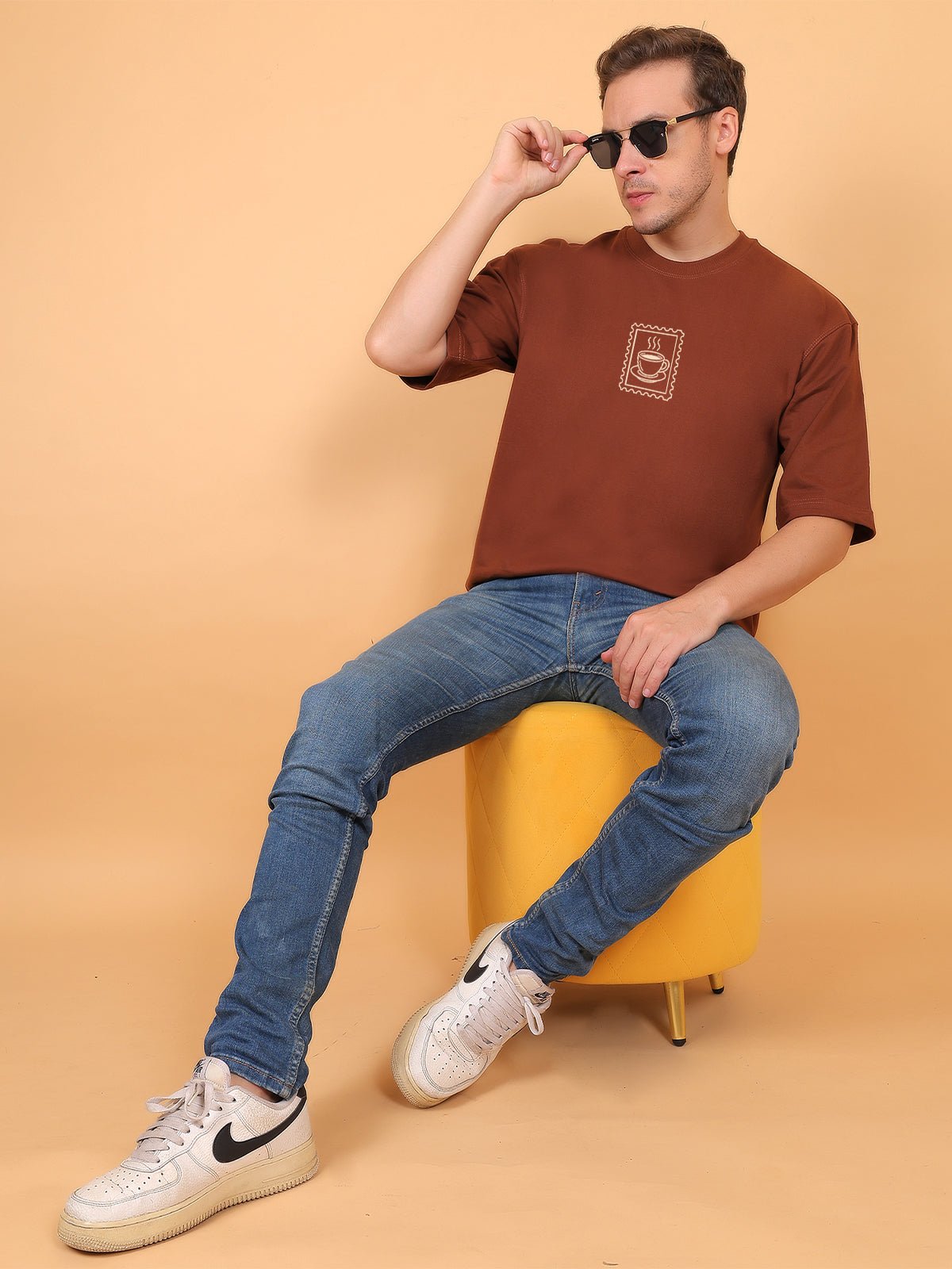 Espresso Coffee Oversize T-Shirt - Awara Bacha