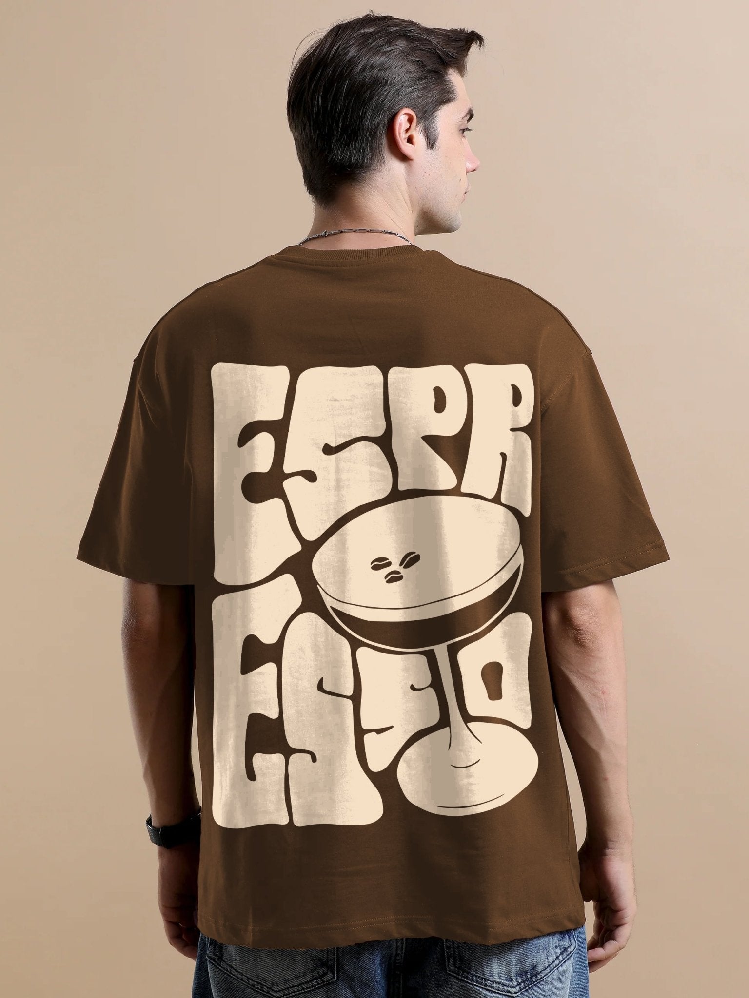 Espresso Coffee Oversize T-Shirt - Awara Bacha