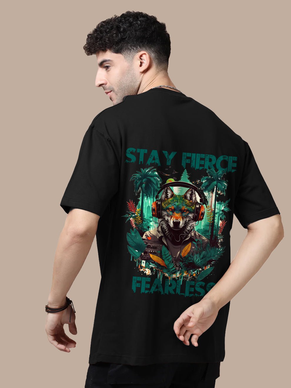 Fearless - Stay Fierce Oversize T-Shirt - Awara Bacha