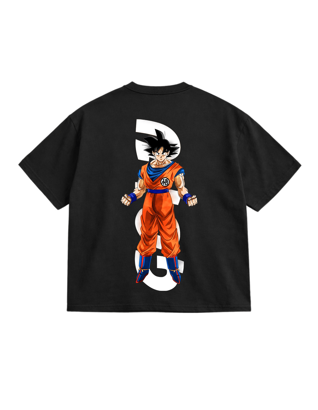 Goku Anime Black Oversize T-Shirt - Awara Bacha