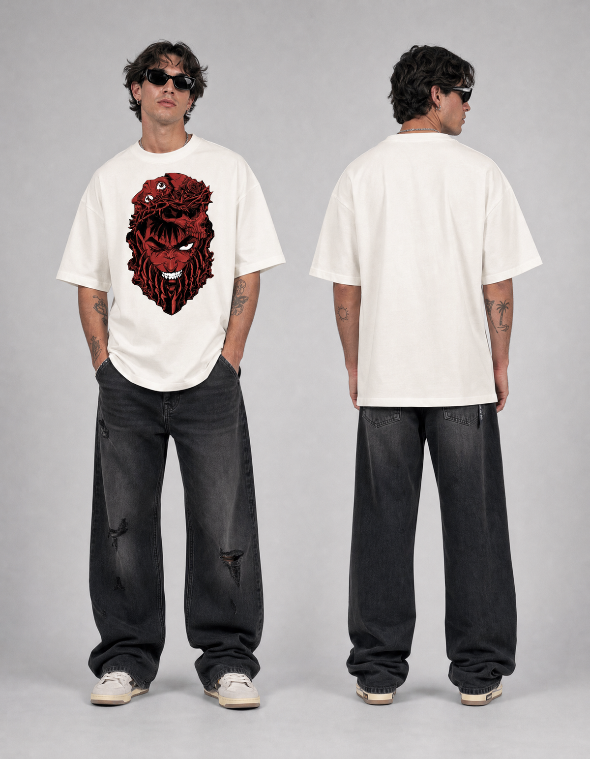 Guts aesthetic  Streetwear Oversized T-Shirt