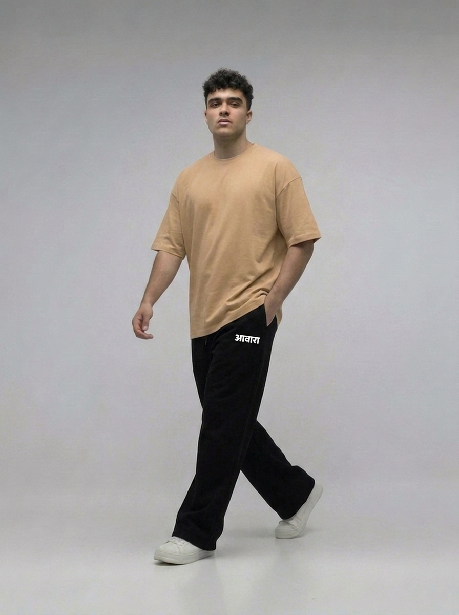 Awara Branding Black Oversize Sweatpants