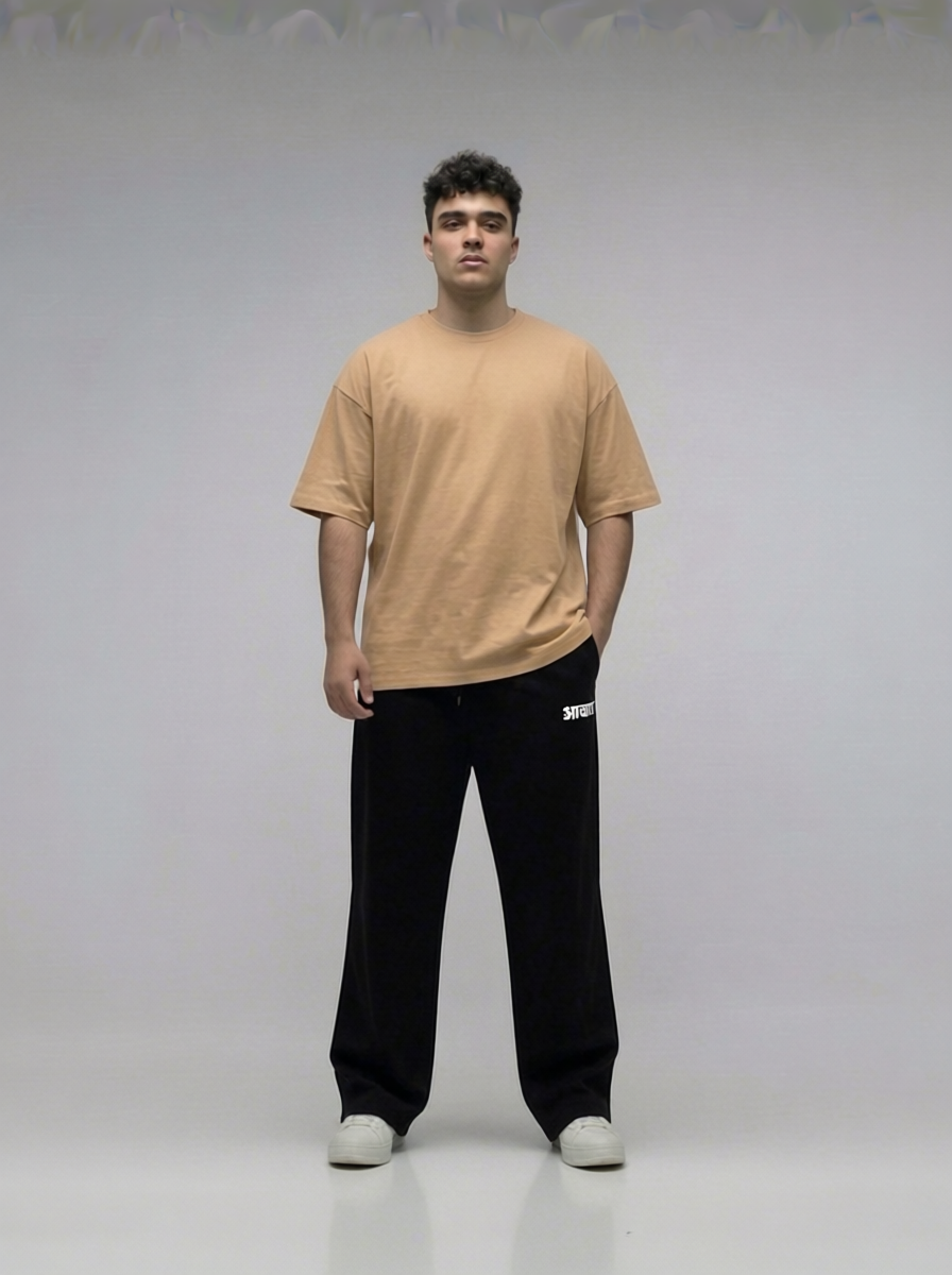 Awara Branding Black Oversize Sweatpants