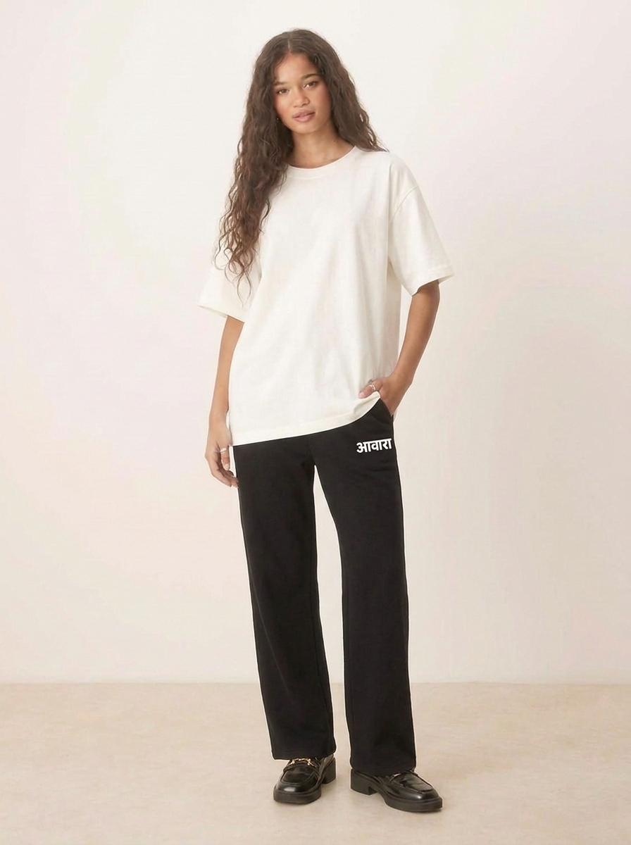 Awara Branding Black Oversize Sweatpants
