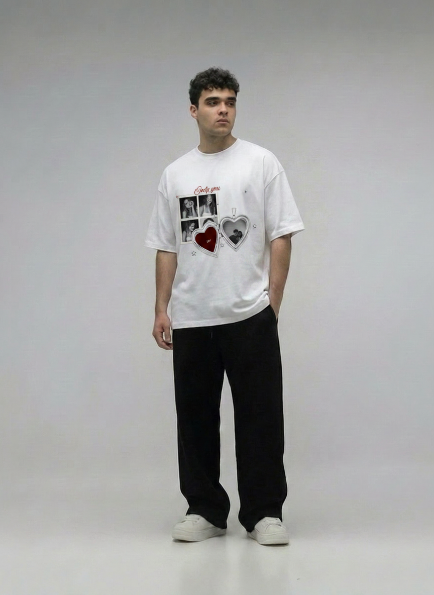 Custom Romantic Memory Off-White T-Shirt