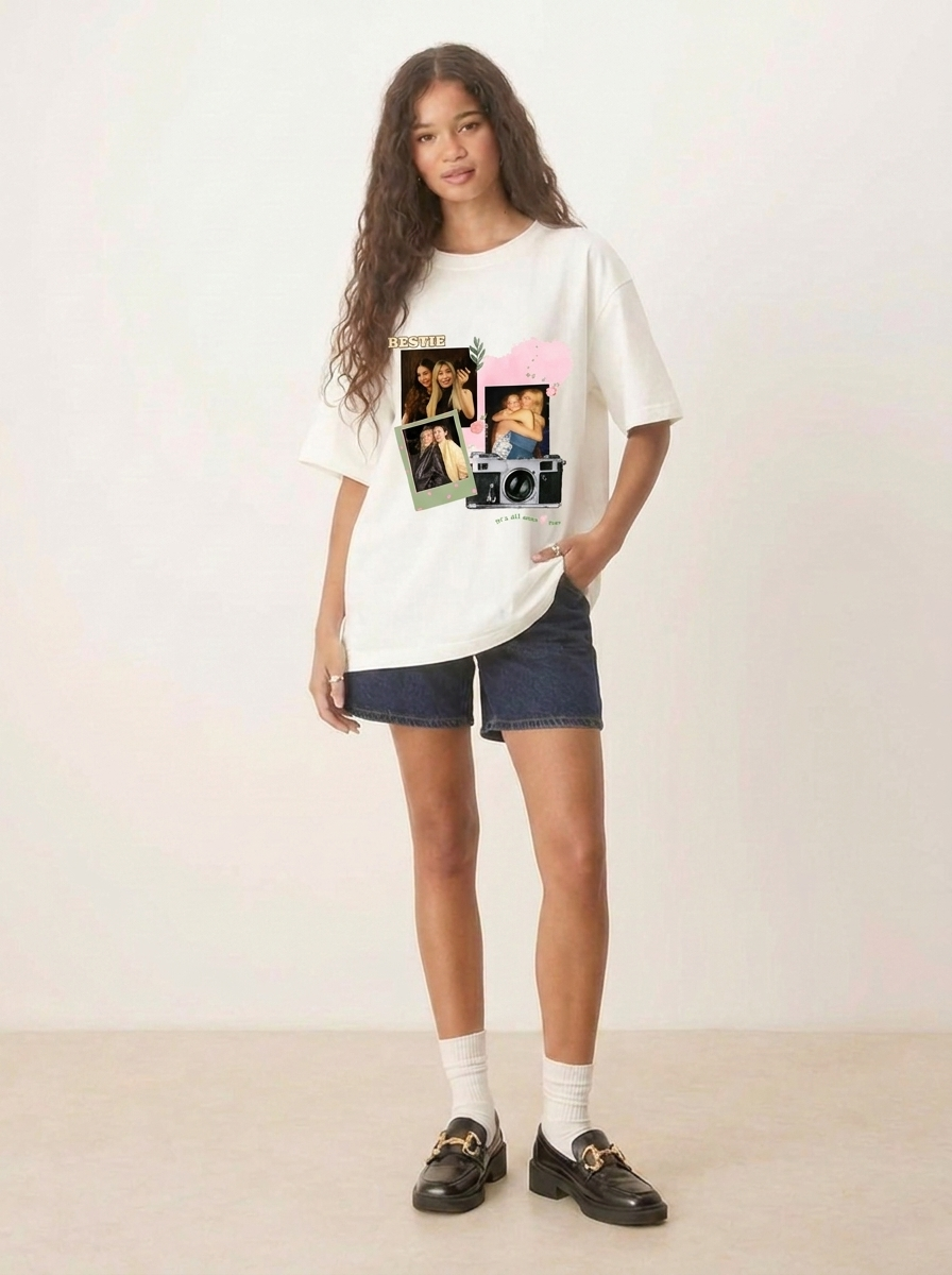 Personalized BFF Memory Off-White T-Shirt