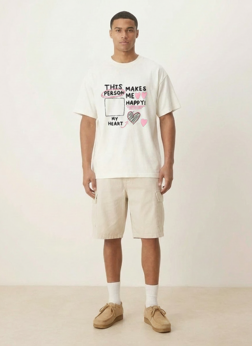Your Favorite Person Custom Off-White T-Shirt