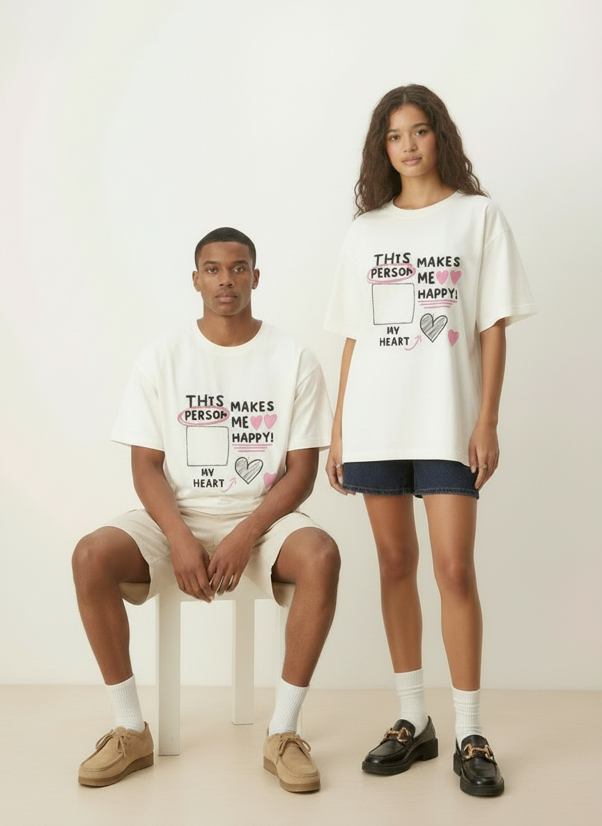 Your Favorite Person Custom Off-White T-Shirt
