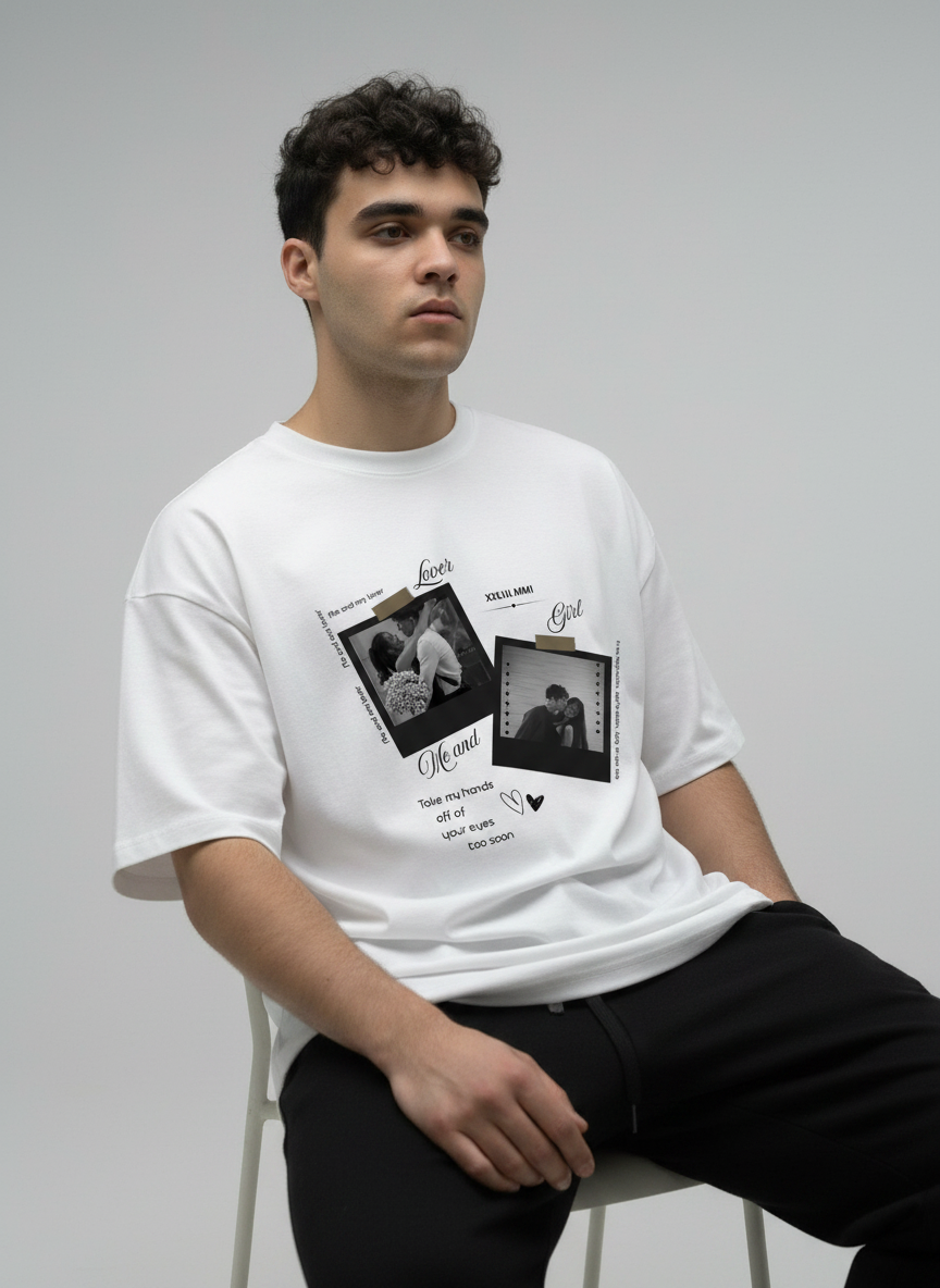 Your Love Story Printed Off-White T-Shirt