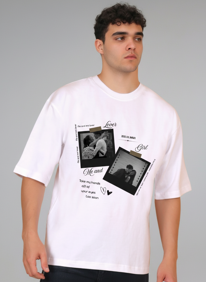 Your Love Story Printed Off-White T-Shirt