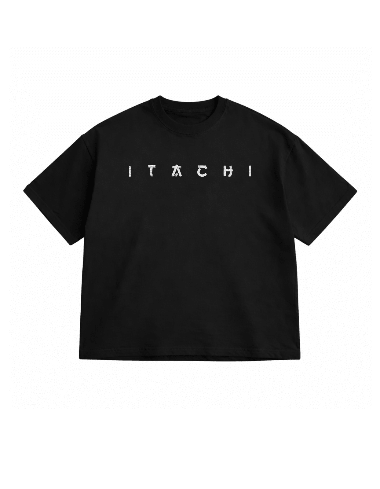Itachi Black Oversize T-Shirt - Awara Bacha