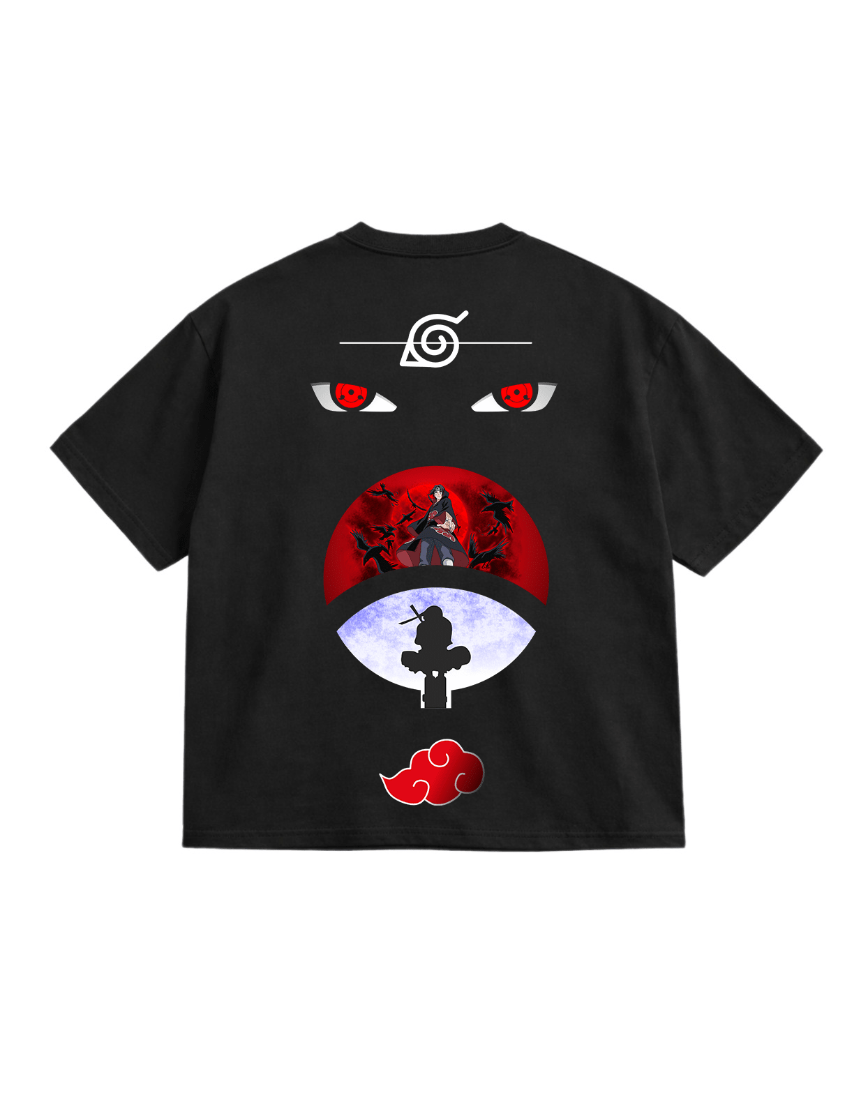 itachi streetwear oversize t-shirt - Awara Bacha