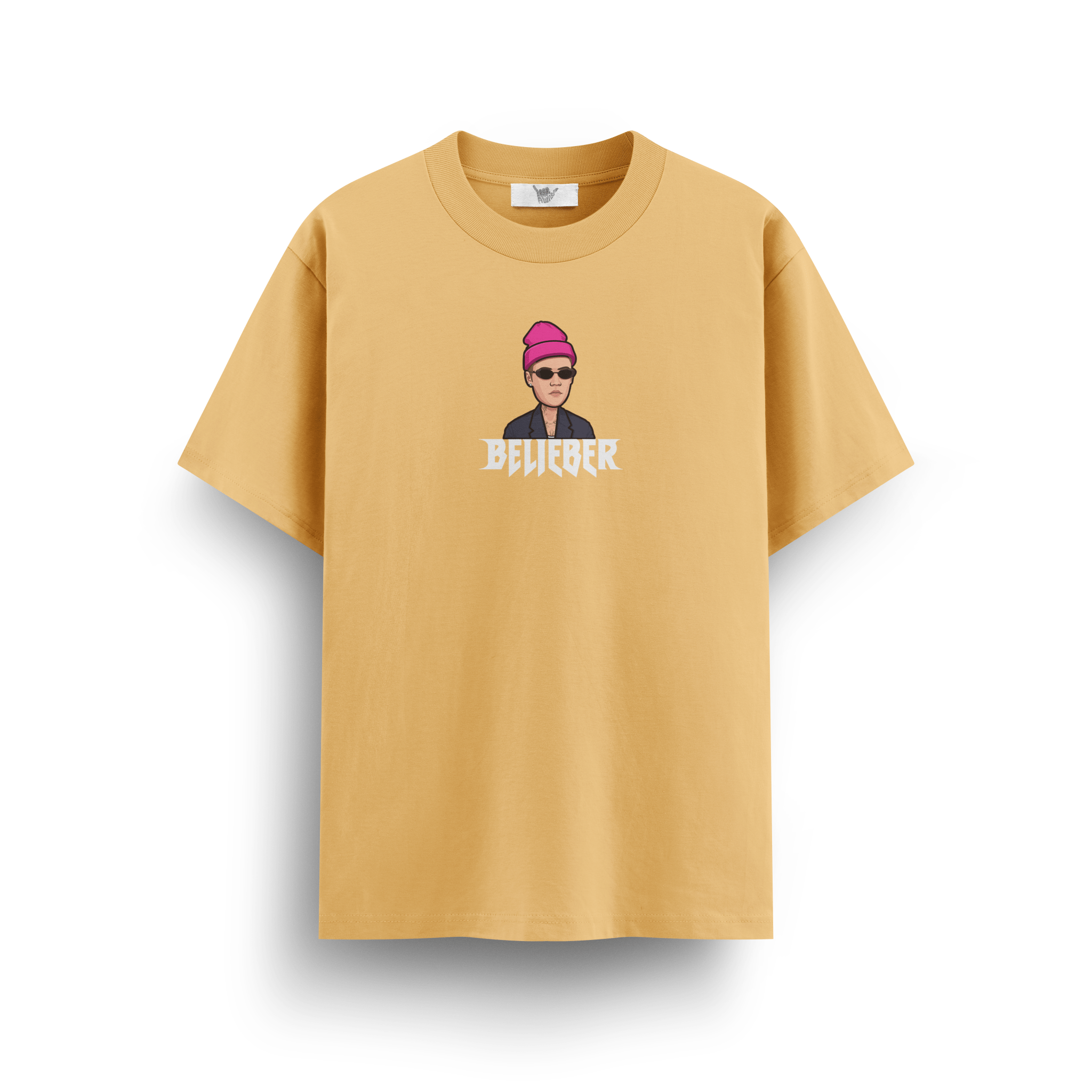 Justin Bieber Beige Oversize T-Shirt - Awara Bacha