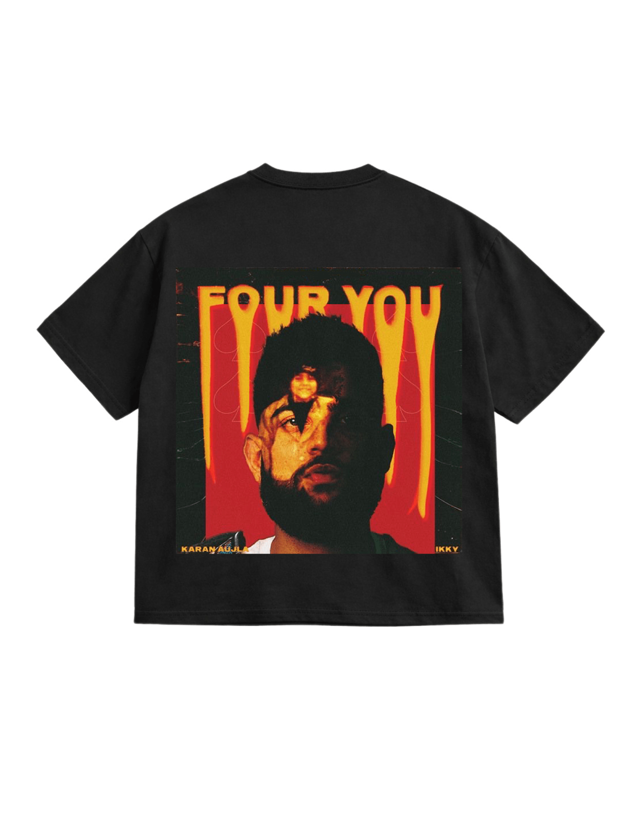 Karan Ajula Black Oversize T-Shirt - Awara Bacha