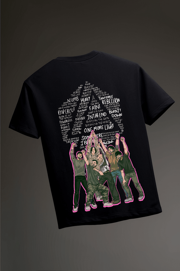 Linkin Park Aesthetic Oversized t-shirt - Awara Bacha