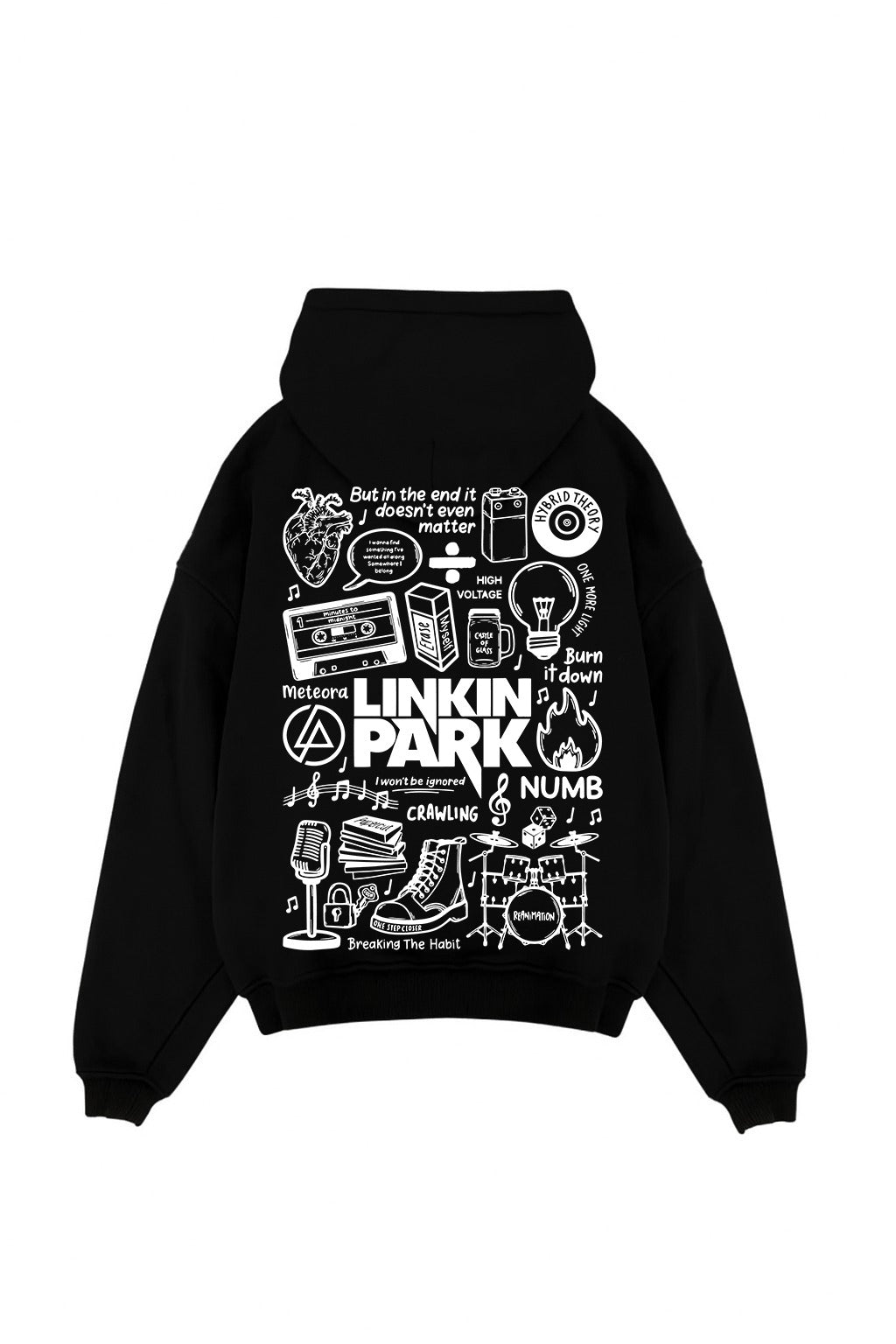 Linkin Park Music Oversized Hoodie - Awara Bacha