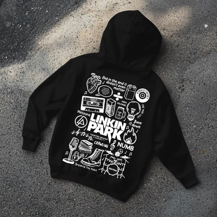 Linkin Park Music Oversized Hoodie - Awara Bacha