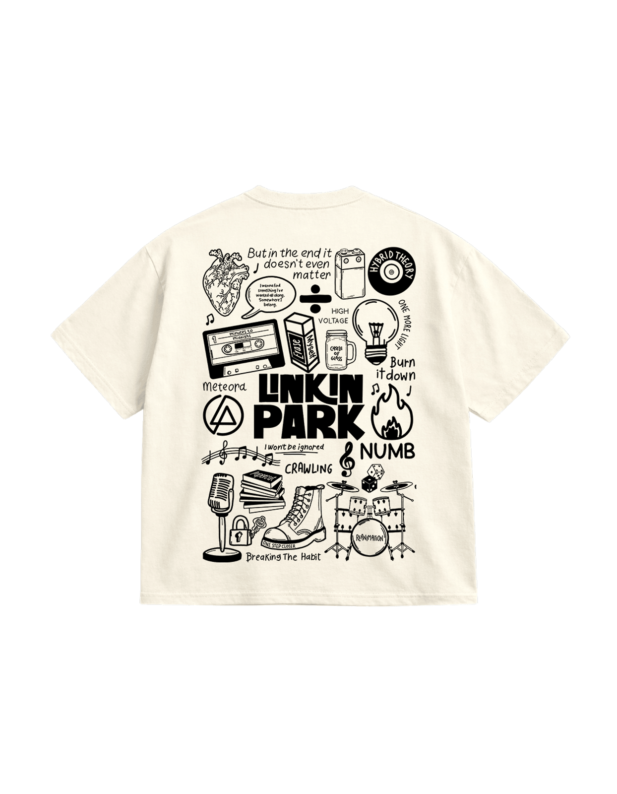 Linkin Park TrendyOversized T-shirt - Awara Bacha