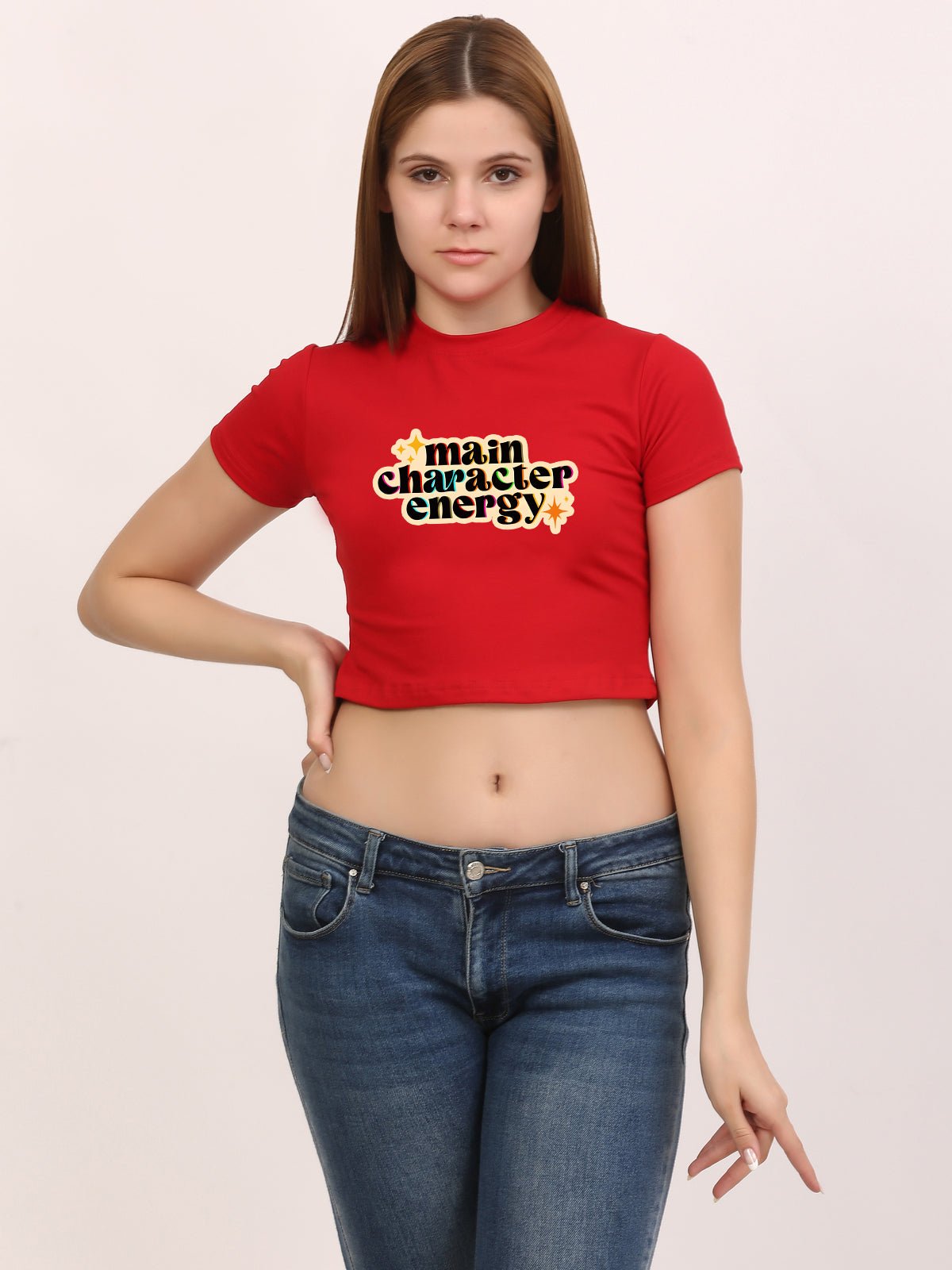 Main Character Energy Baby Tees - Awara Bacha