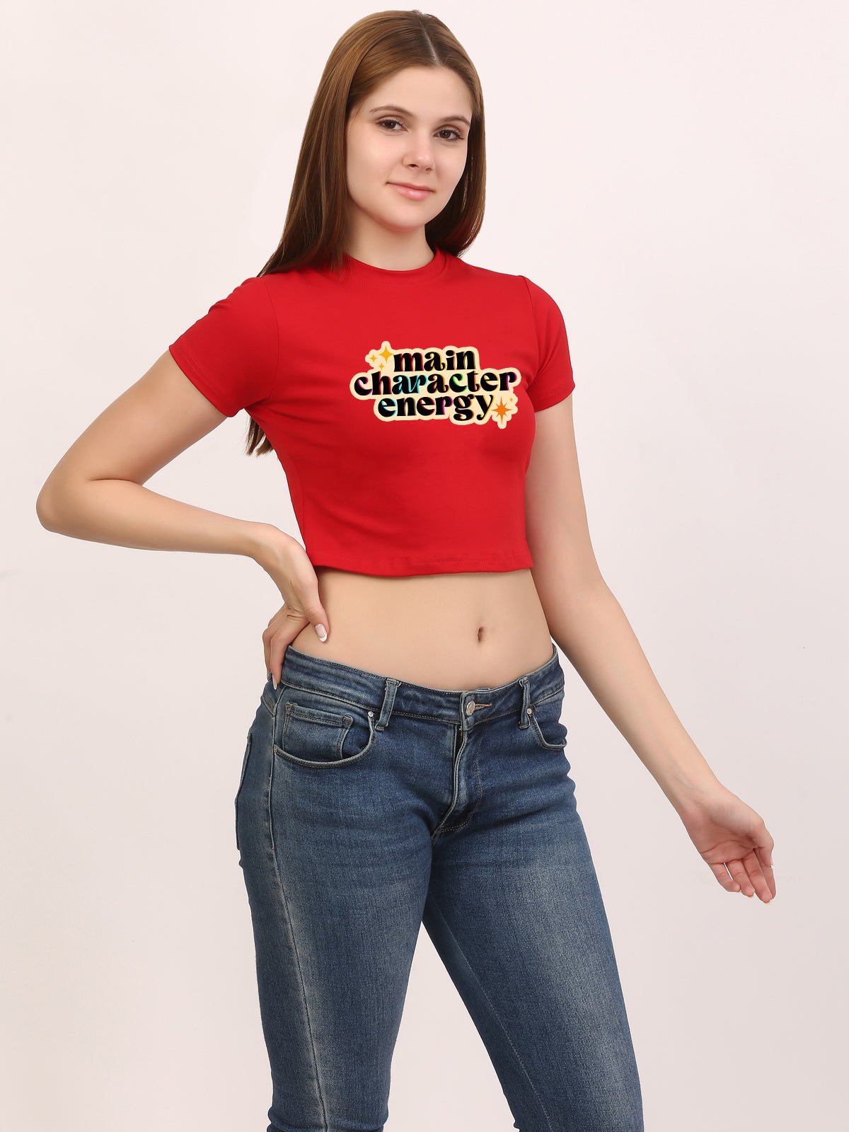 Main Character Energy Baby Tees - Awara Bacha