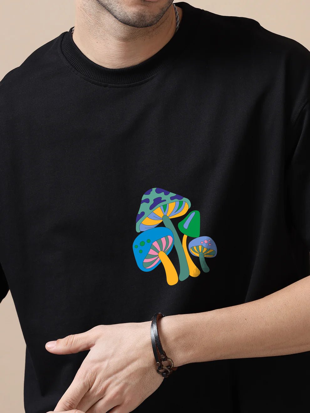 Mushroom Oversize T-Shirt - Awara Bacha